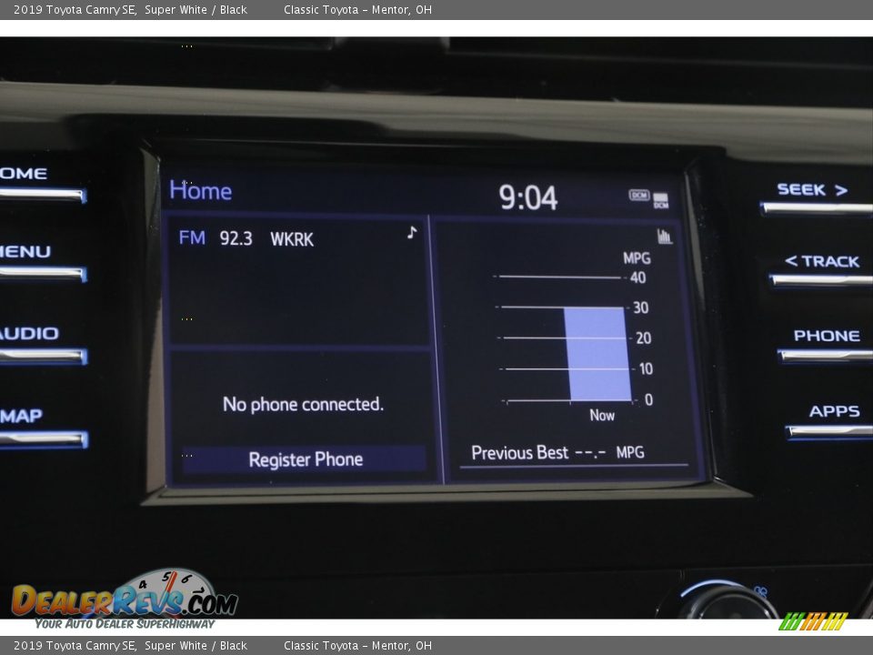 2019 Toyota Camry SE Super White / Black Photo #9