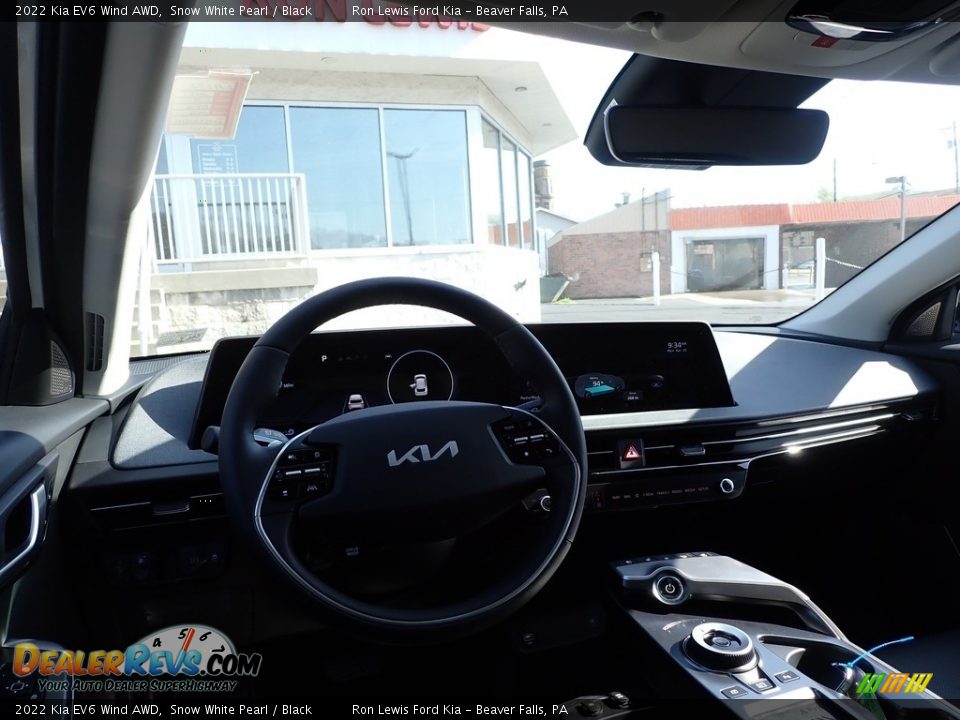 2022 Kia EV6 Wind AWD Snow White Pearl / Black Photo #13