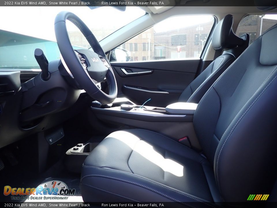 Front Seat of 2022 Kia EV6 Wind AWD Photo #14