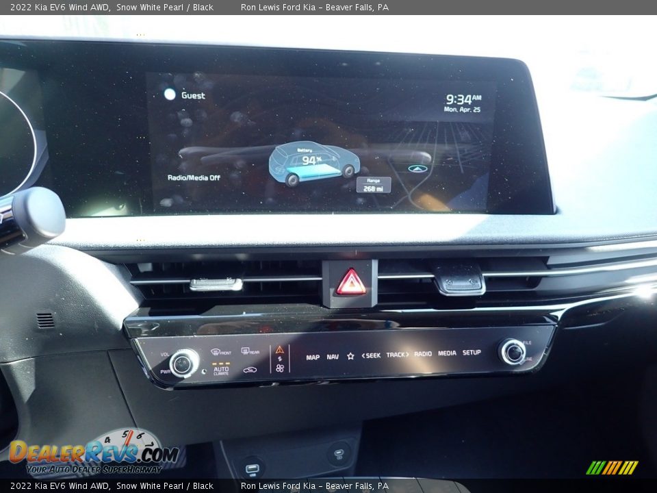 2022 Kia EV6 Wind AWD Snow White Pearl / Black Photo #16