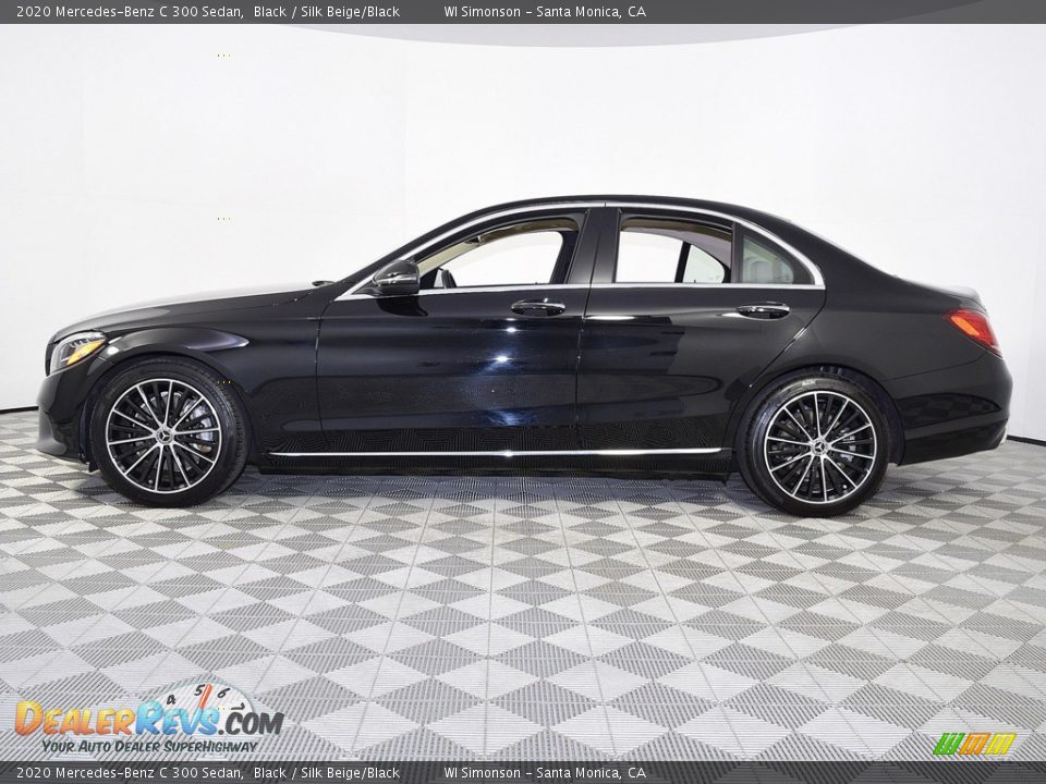 2020 Mercedes-Benz C 300 Sedan Black / Silk Beige/Black Photo #5