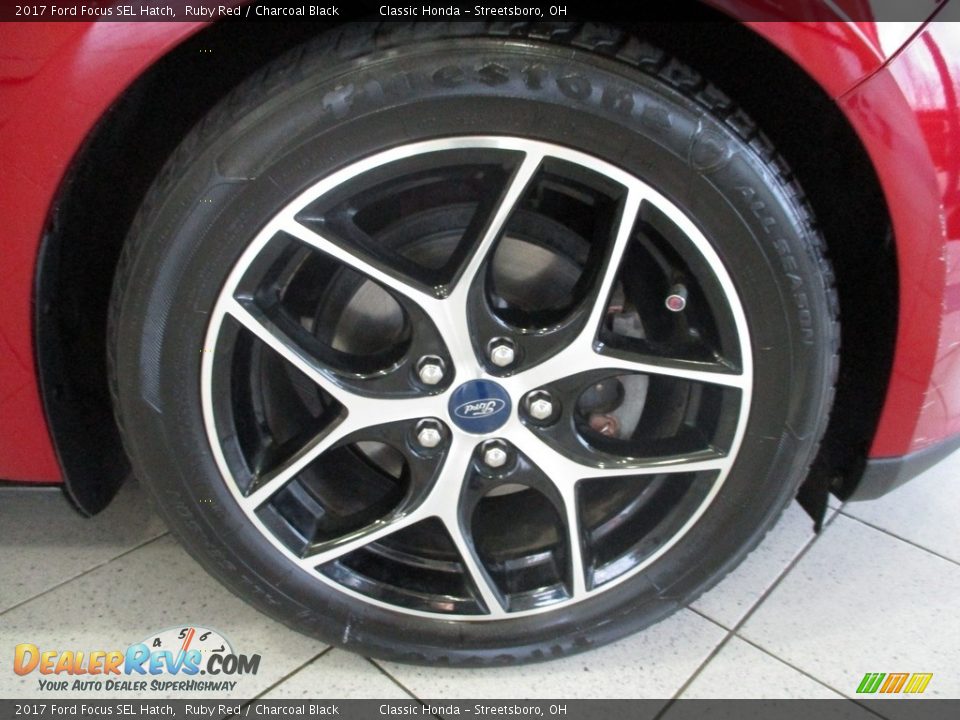 2017 Ford Focus SEL Hatch Ruby Red / Charcoal Black Photo #5