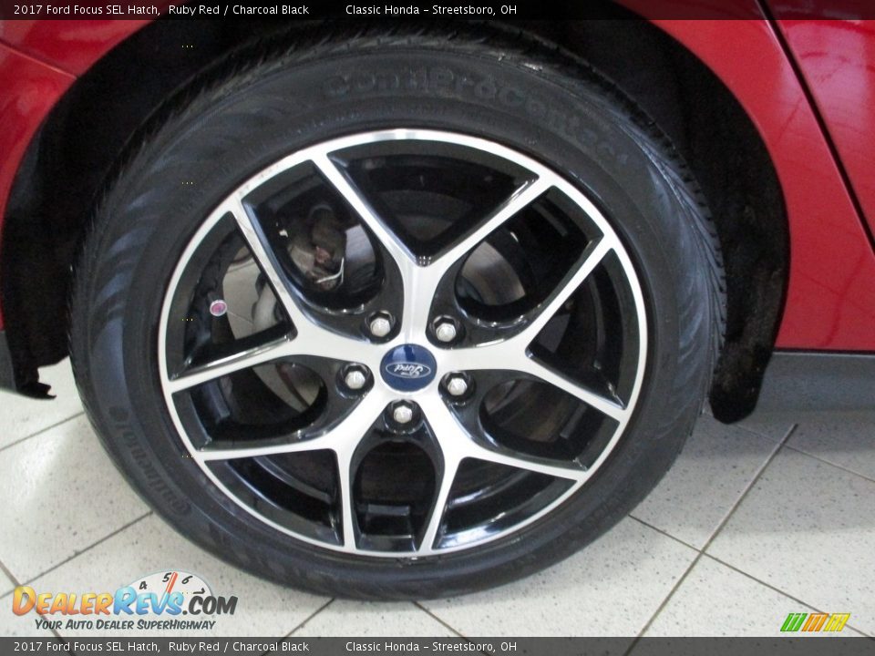 2017 Ford Focus SEL Hatch Ruby Red / Charcoal Black Photo #6