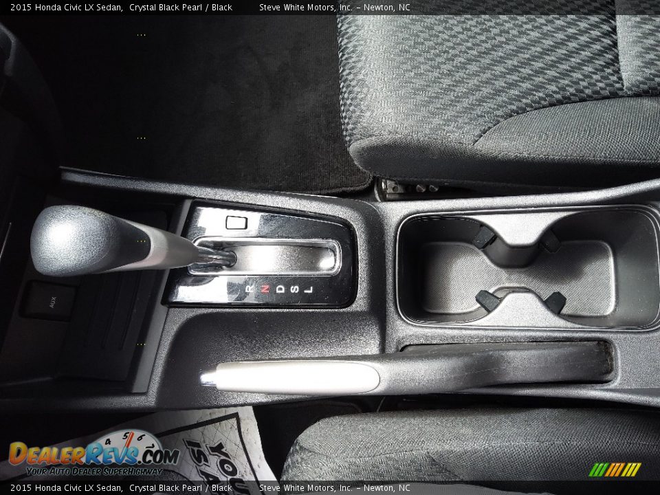 2015 Honda Civic LX Sedan Crystal Black Pearl / Black Photo #25