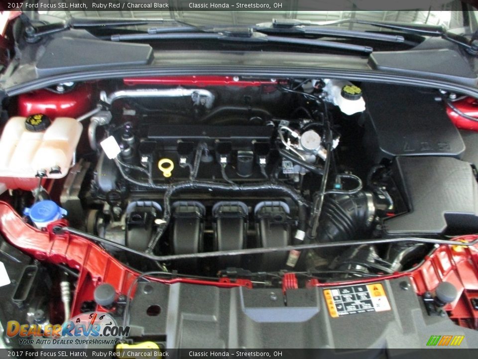 2017 Ford Focus SEL Hatch Ruby Red / Charcoal Black Photo #13
