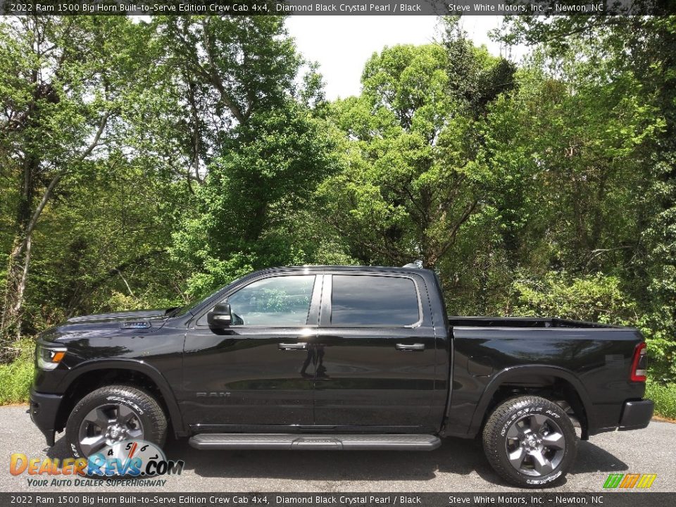 Diamond Black Crystal Pearl 2022 Ram 1500 Big Horn Built-to-Serve Edition Crew Cab 4x4 Photo #1