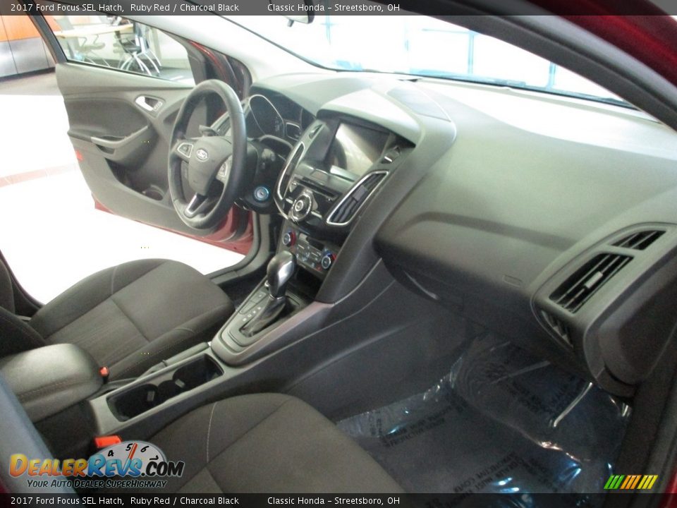 2017 Ford Focus SEL Hatch Ruby Red / Charcoal Black Photo #15