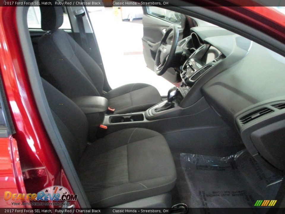 2017 Ford Focus SEL Hatch Ruby Red / Charcoal Black Photo #16