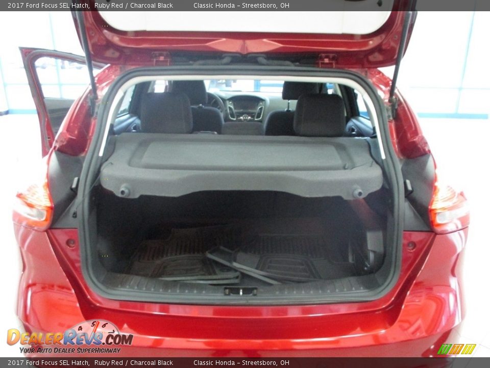 2017 Ford Focus SEL Hatch Ruby Red / Charcoal Black Photo #21