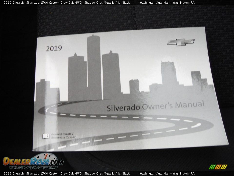 2019 Chevrolet Silverado 1500 Custom Crew Cab 4WD Shadow Gray Metallic / Jet Black Photo #27