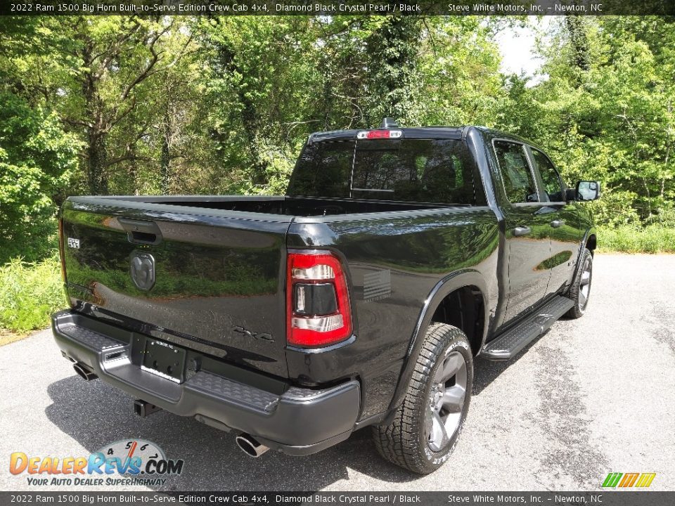 2022 Ram 1500 Big Horn Built-to-Serve Edition Crew Cab 4x4 Diamond Black Crystal Pearl / Black Photo #6