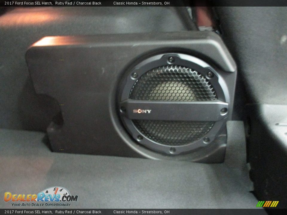 2017 Ford Focus SEL Hatch Ruby Red / Charcoal Black Photo #23