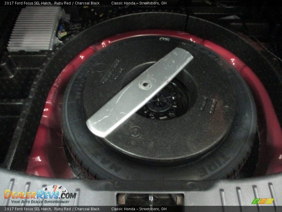 2017 Ford Focus SEL Hatch Ruby Red / Charcoal Black Photo #24