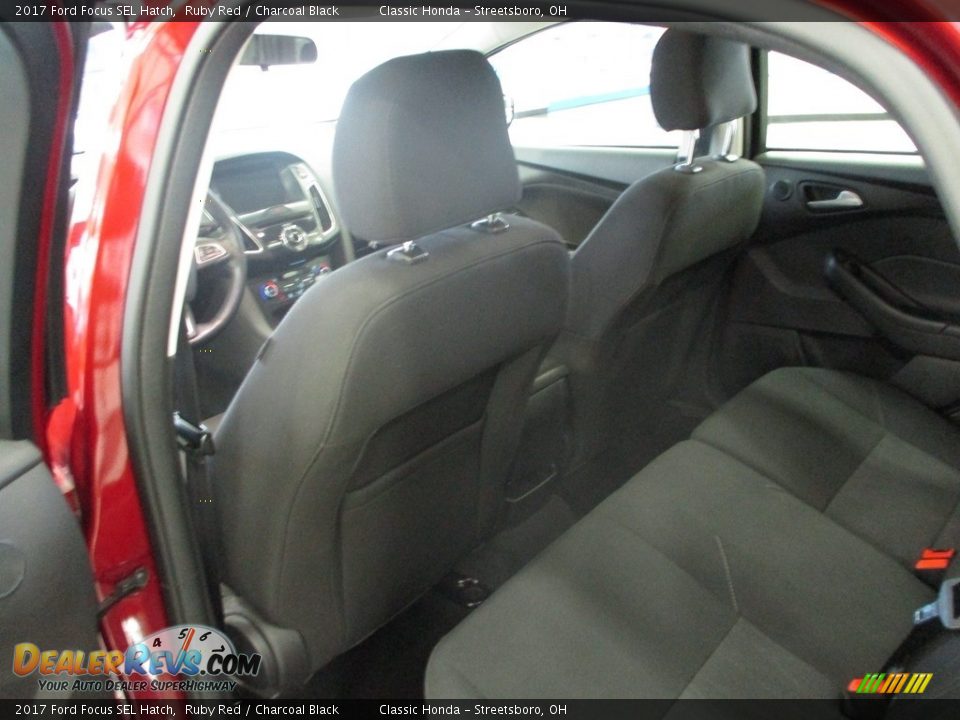 2017 Ford Focus SEL Hatch Ruby Red / Charcoal Black Photo #26