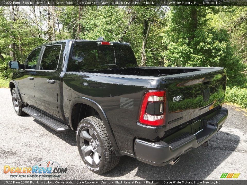 2022 Ram 1500 Big Horn Built-to-Serve Edition Crew Cab 4x4 Diamond Black Crystal Pearl / Black Photo #9