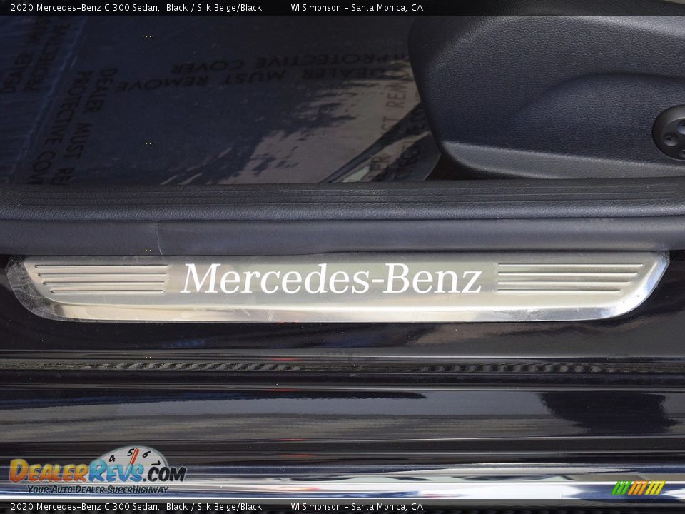 2020 Mercedes-Benz C 300 Sedan Black / Silk Beige/Black Photo #24