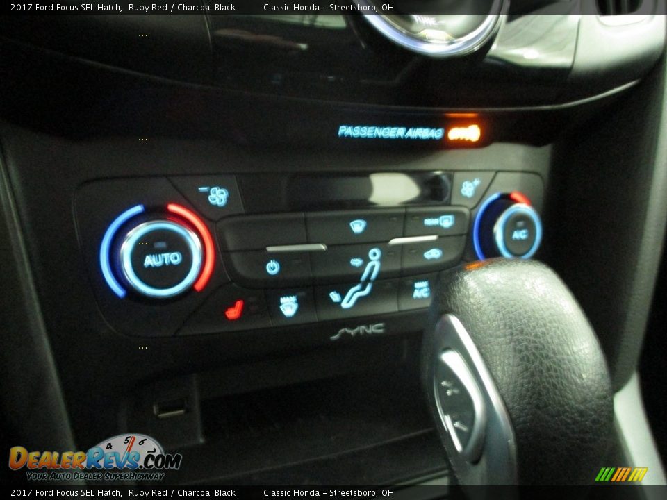 2017 Ford Focus SEL Hatch Ruby Red / Charcoal Black Photo #35