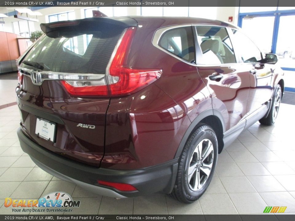 2019 Honda CR-V LX AWD Basque Red Pearl II / Gray Photo #7