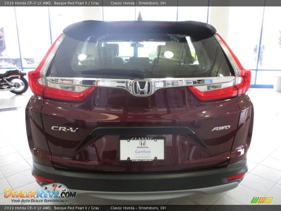 2019 Honda CR-V LX AWD Basque Red Pearl II / Gray Photo #8