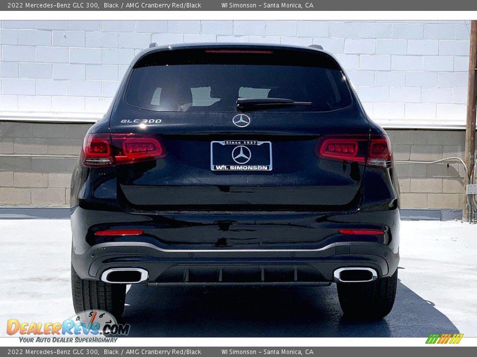 2022 Mercedes-Benz GLC 300 Black / AMG Cranberry Red/Black Photo #3