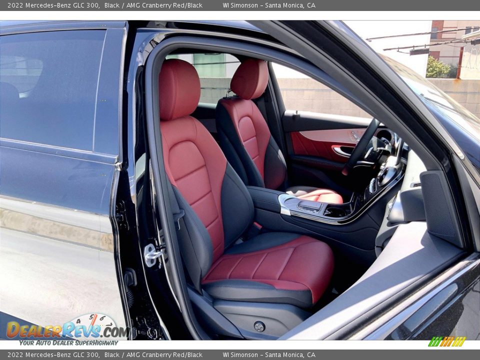 AMG Cranberry Red/Black Interior - 2022 Mercedes-Benz GLC 300 Photo #5