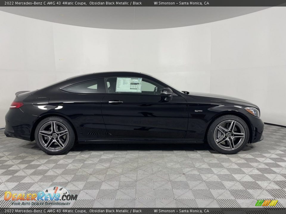 Obsidian Black Metallic 2022 Mercedes-Benz C AMG 43 4Matic Coupe Photo #3