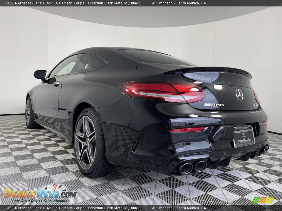 2022 Mercedes-Benz C AMG 43 4Matic Coupe Obsidian Black Metallic / Black Photo #6