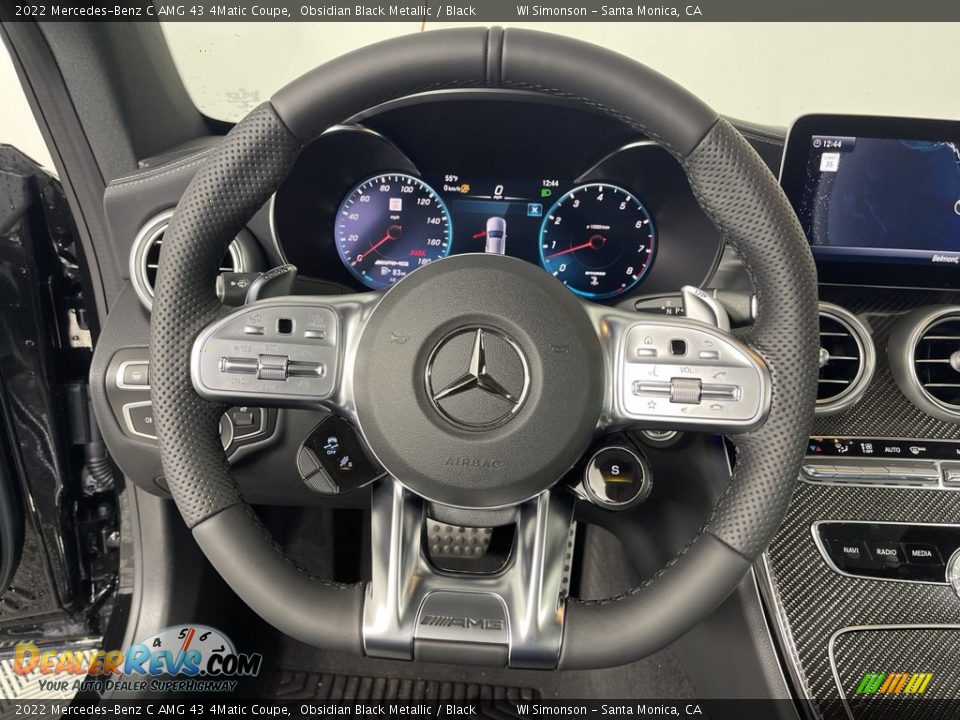 2022 Mercedes-Benz C AMG 43 4Matic Coupe Steering Wheel Photo #13