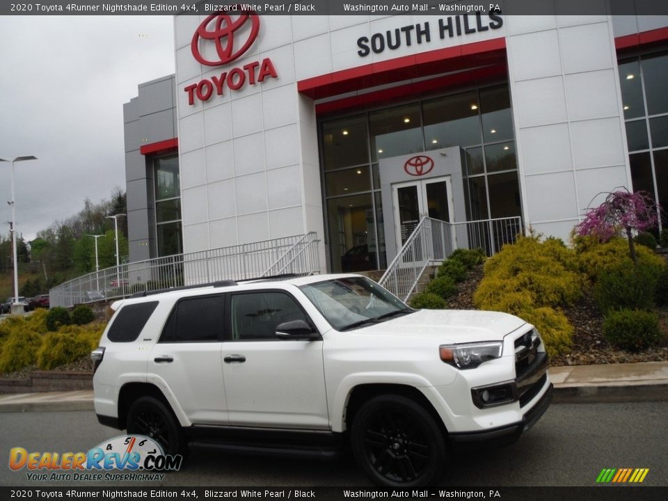 2020 Toyota 4Runner Nightshade Edition 4x4 Blizzard White Pearl / Black Photo #2