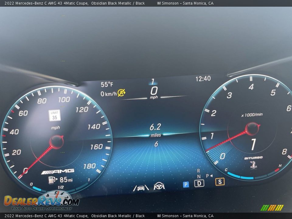 2022 Mercedes-Benz C AMG 43 4Matic Coupe Gauges Photo #18