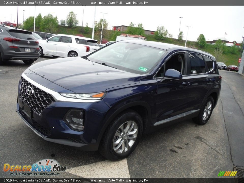 2019 Hyundai Santa Fe SE AWD Stormy Sea / Black Photo #5