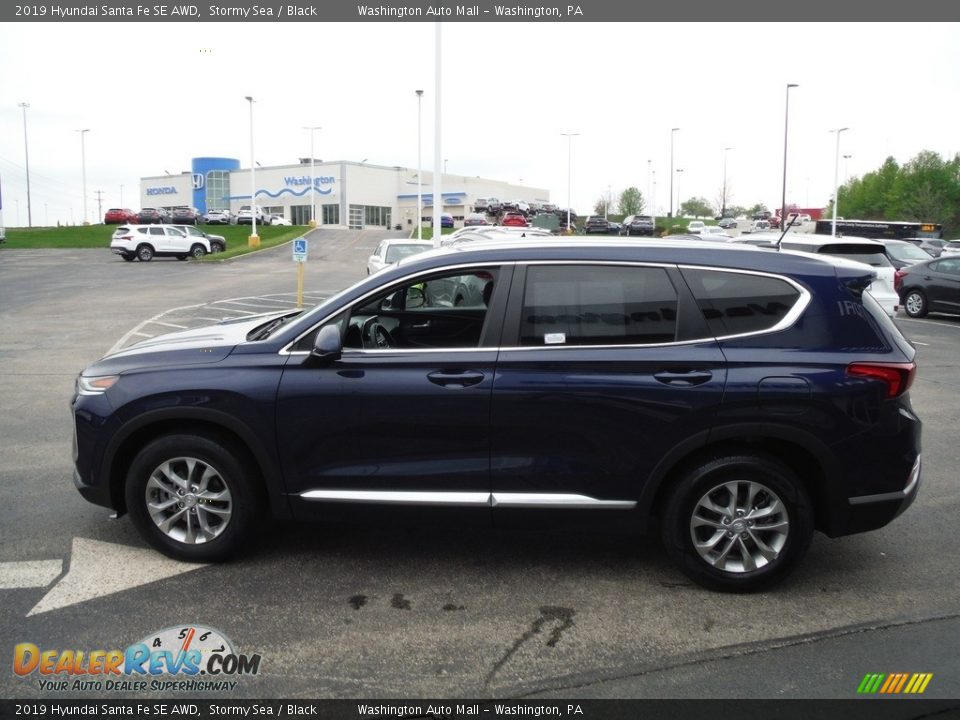2019 Hyundai Santa Fe SE AWD Stormy Sea / Black Photo #6