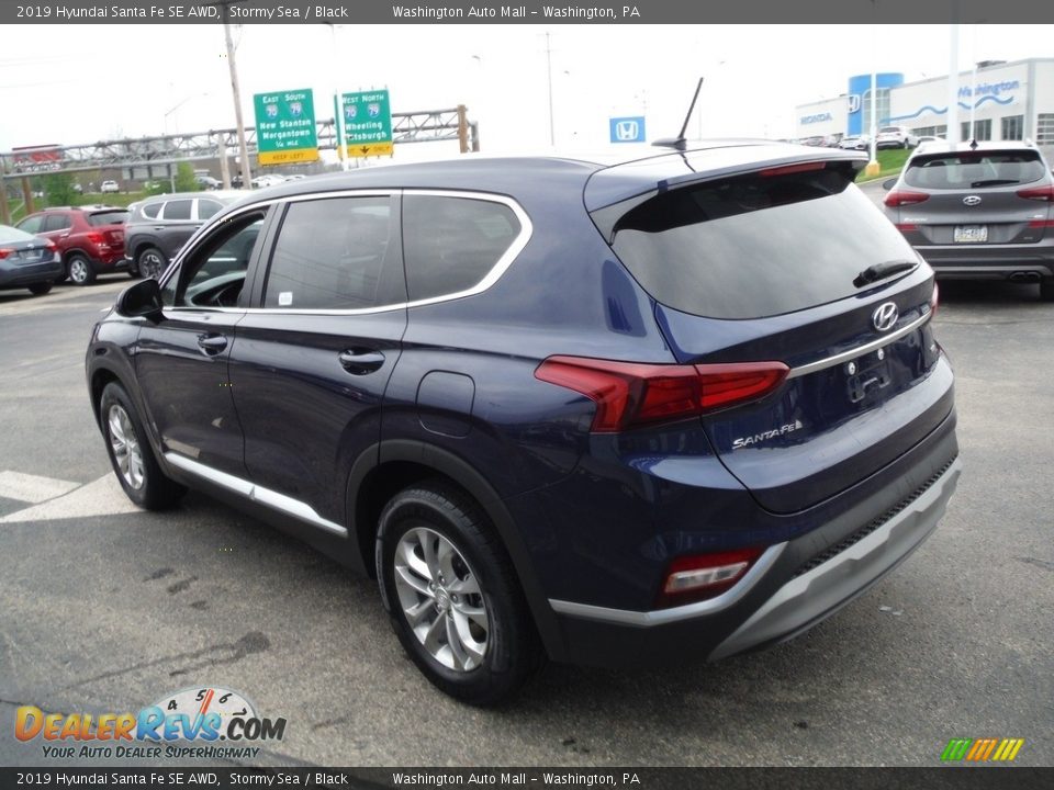 2019 Hyundai Santa Fe SE AWD Stormy Sea / Black Photo #8