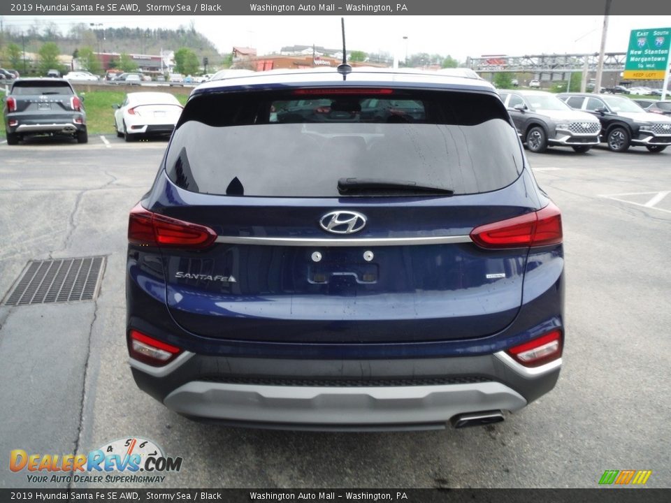 2019 Hyundai Santa Fe SE AWD Stormy Sea / Black Photo #9