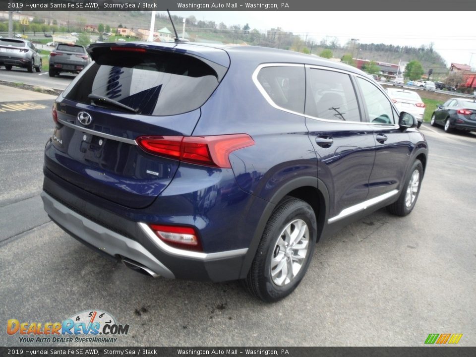 2019 Hyundai Santa Fe SE AWD Stormy Sea / Black Photo #10