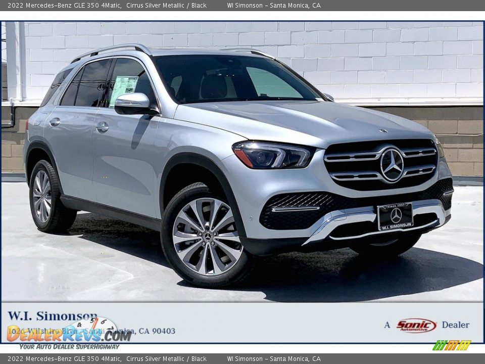 2022 Mercedes-Benz GLE 350 4Matic Cirrus Silver Metallic / Black Photo #1