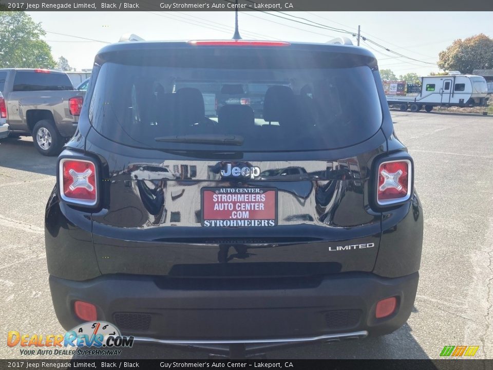 2017 Jeep Renegade Limited Black / Black Photo #6