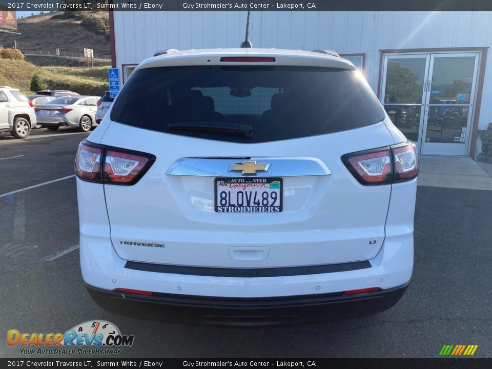 2017 Chevrolet Traverse LT Summit White / Ebony Photo #6