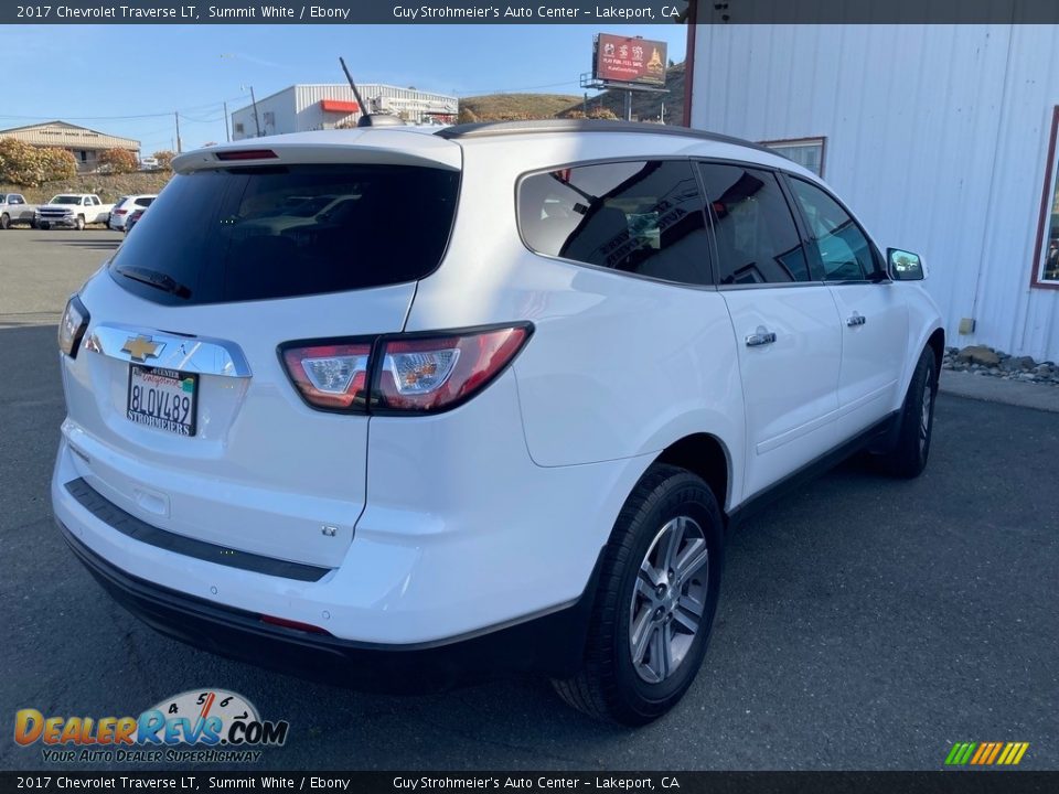 2017 Chevrolet Traverse LT Summit White / Ebony Photo #7