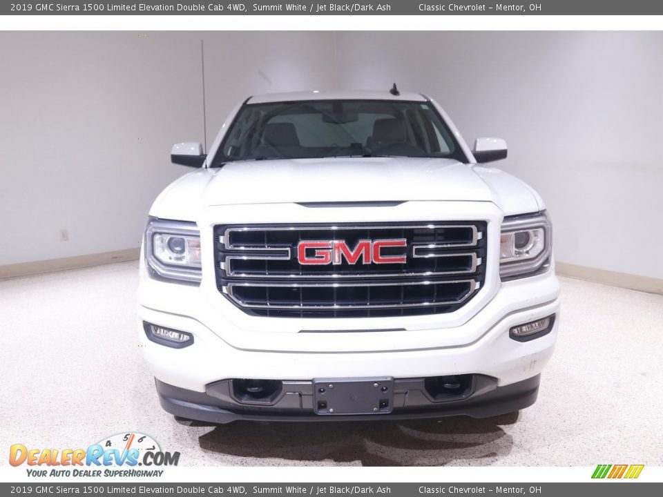 2019 GMC Sierra 1500 Limited Elevation Double Cab 4WD Summit White / Jet Black/Dark Ash Photo #2