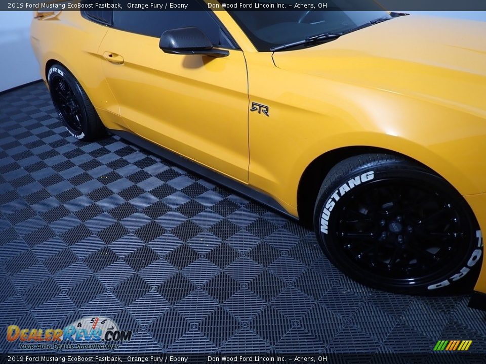 2019 Ford Mustang EcoBoost Fastback Orange Fury / Ebony Photo #4