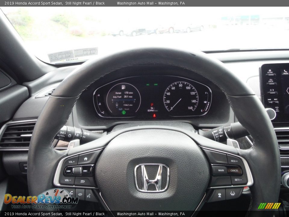 2019 Honda Accord Sport Sedan Still Night Pearl / Black Photo #19