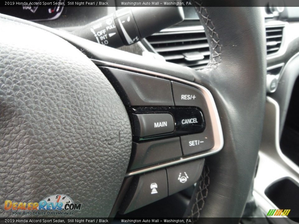 2019 Honda Accord Sport Sedan Still Night Pearl / Black Photo #21