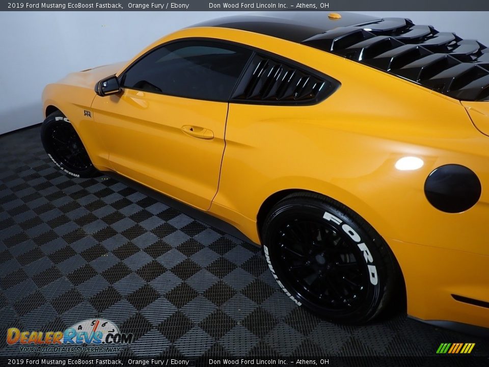 2019 Ford Mustang EcoBoost Fastback Orange Fury / Ebony Photo #18