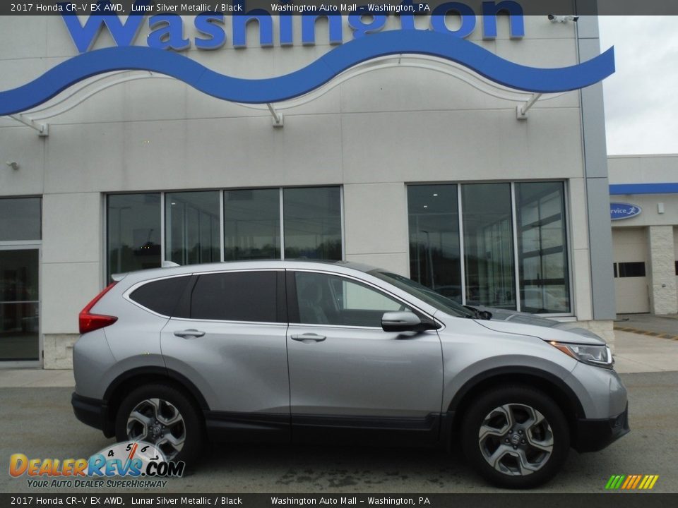 2017 Honda CR-V EX AWD Lunar Silver Metallic / Black Photo #2