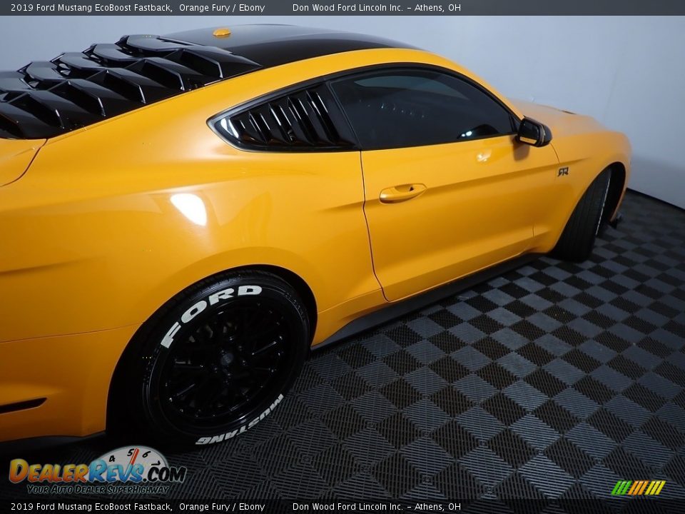 2019 Ford Mustang EcoBoost Fastback Orange Fury / Ebony Photo #19