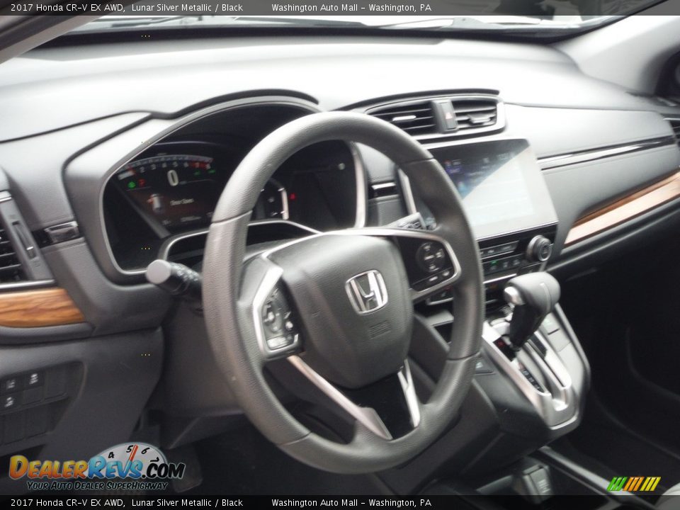 2017 Honda CR-V EX AWD Lunar Silver Metallic / Black Photo #14