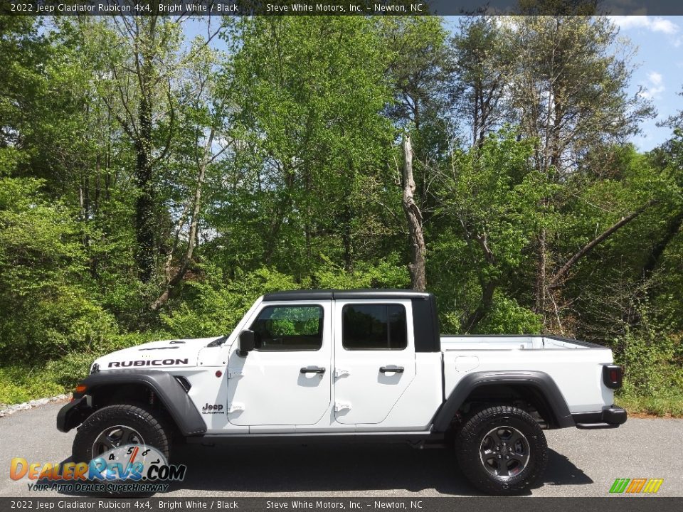 2022 Jeep Gladiator Rubicon 4x4 Bright White / Black Photo #1