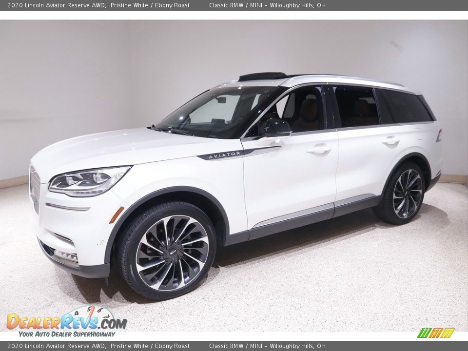 2020 Lincoln Aviator Reserve AWD Pristine White / Ebony Roast Photo #3