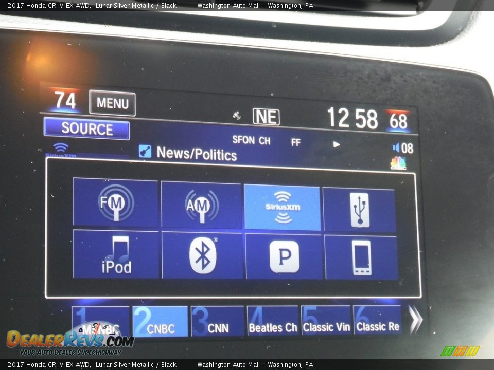 2017 Honda CR-V EX AWD Lunar Silver Metallic / Black Photo #22